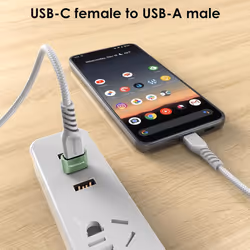 USB C to USB C Charger Cable 60W STRONG Cable Fast Charging Data Lead for iPhone 15, iPad Pro, Samsung S24, Pixel 8 - 6Pack 0.3M+1M+2M+3M+2x Adapter