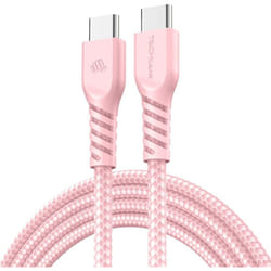 USB C to USB C Charger Cable 60W STRONG Fast Charging Type C Data Lead for iPhone 15, iPad Pro 12.9, MacBook Pro, Samsung S24/S22/A04s, Pixel 8 [1M]
