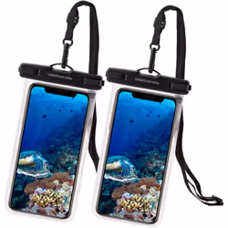 IPX8 Floating Waterproof Phone Case for Swimming, Waterproof Phone Bag with Lanyard for iPhone 15 14 13 12 Samsung S24 S23+ A ...