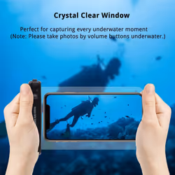 IPX8 Floating Waterproof Phone Case for Swimming, Waterproof Phone Bag with Lanyard for iPhone 15 14 13 12 Samsung S24 S23+ A54 and More Upto 7" Phone