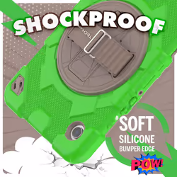 [SUPE Case] Tough Shockproof Fun Case with 360 Rotating Stand, Hand & Shoulder Strap for Samsung Galaxy Tab A9 8.7" (SM-X110 / SM-X115)
