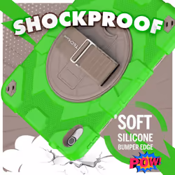 [SUPE Case] Tough Shockproof Fun Case with 360 Rotating Stand, Hand & Shoulder Strap for Apple iPad 10 10.9" 2022 10th Generation
