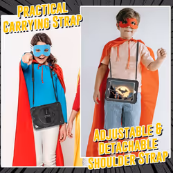 [SUPE Case] Tough Shockproof Fun Case with 360 Rotating Stand, Hand & Shoulder Strap for Apple iPad 9.7" (2018 / 2017) & iPad Air 2 & iPad Pro 9.7"