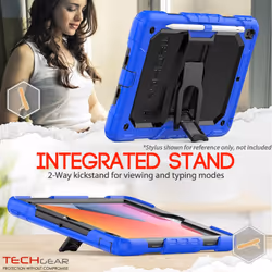 [ArmourSHIELD Case] Full Body Tough Rugged Case with Folding Stand & Screen Protector For Apple iPad 10.2" 2021/2020/2019 [9th/8th/7th Generation]