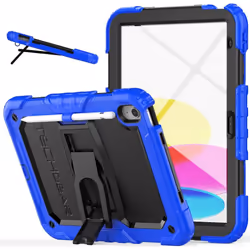[ArmourSHIELD Case] Full Body Tough Rugged Case with Folding Stand & Screen Protector For Apple iPad 10 2022 / iPad 10th Gene ...
