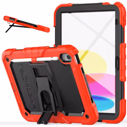 [ArmourSHIELD Case] Full Body Tough Rugged Case with Folding Stand & Screen Protector For Apple iPad 10 2022 / iPad 10th Gene ...
