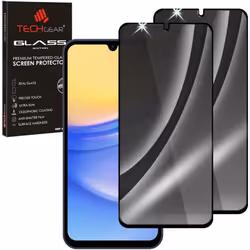 [2 Pack] Samsung Galaxy A15 5G Anti Spy, Privacy Full Coverage 3D Tempered Glass Screen Protectors