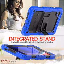 [ArmourSHIELD Case] Full Body Tough Rugged Case with Folding Stand & Screen Protector For Samsung Galaxy Tab A9 8.7" (SM-X110 / SM-X115)