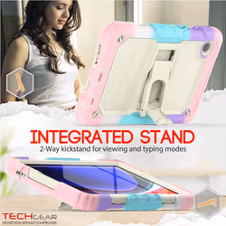 [ArmourSHIELD Case] Full Body Tough Rugged Case with Folding Stand & Screen Protector For Samsung Galaxy Tab A9 8.7" (SM-X110 / SM-X115)
