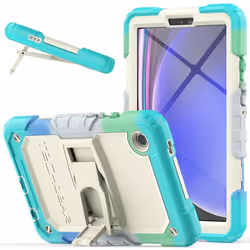 [ArmourSHIELD Case] Full Body Tough Rugged Case with Folding Stand & Screen Protector For Samsung Galaxy Tab A9 8.7" (SM-X110 ...