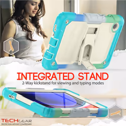 [ArmourSHIELD Case] Full Body Tough Rugged Case with Folding Stand & Screen Protector For Samsung Galaxy Tab A9 8.7" (SM-X110 / SM-X115)