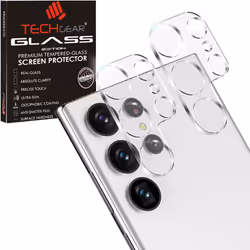 TECHGEAR for Samsung Galaxy S24 Ultra Camera Lens Protector [2 Pack] FULL Lens Protectors, Scratch-Resistant Ultra HD 9H Clea ...