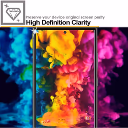TECHGEAR 2 + 2 Screen Protectors for Samsung Galaxy S24 Ultra with Camera Lens, FULL Tempered Glass Screen & Lens Cover Protectors, 9H, Bubble Free