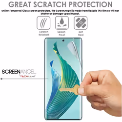 [Screen Angel Edition] Case Friendly Screen Protector [Bubble Free] [FULL Screen Coverage] HD Clear Flexible TPU Film For Honor Magic 6 Lite 5G