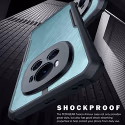 [Fusion Armour] Premium Hybrid Tough Rugged Protective Bumper Case Heavy Duty Protection with Clear Back Designed For Honor Magic 6 Pro 5G