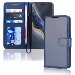 [Leather Wallet Case] Protective Cover with Cash & Card Holder, Stand and Wrist Strap [RFID BLOCKING] For Honor Magic 6 Pro 5 ...