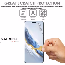 [Screen Angel Edition] Case Friendly Screen Protector [Bubble Free] [FULL Screen Coverage] HD Clear Flexible TPU Film For Honor Magic 6 Pro 5G