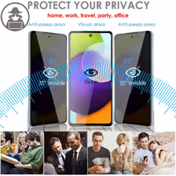 [2 Pack] Nothing Phone 2a Anti Spy, Privacy Tempered Glass Screen Protectors