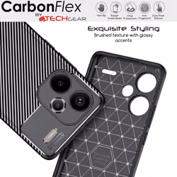 [CarbonFlex Case] Premium Shockproof Soft Slim Cover with Carbon Fibre Effect For Xiaomi Redmi Note 13 Pro Plus 5G