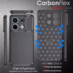 [CarbonFlex Case] Premium Shockproof Soft Slim Cover with Carbon Fibre Effect For  Xiaomi Redmi Note 13 Pro 5G