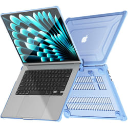[BallisticWrap] Protective Snap-On Tough Hard Shell Cover with Kick Stand Shockproof Case for MacBook Air 15 inch 2024 / 2023