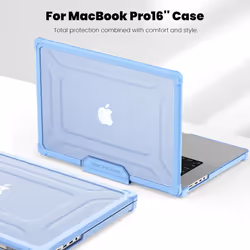 [BallisticWrap] Protective Snap-On Tough Hard Shell Cover with Kick Stand Shockproof Case for MacBook Pro 16 inch 2023 - 2021