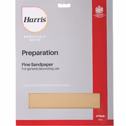 Harris Preparation  Sandpaper  Fine 4pk