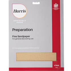 Harris Preparation  Sandpaper  Fine 4pk