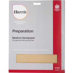 Harris Preparation Sandpaper  Medium 4pk