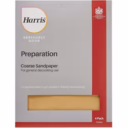 Harris Preparation  Sandpaper  Coarse 4pk