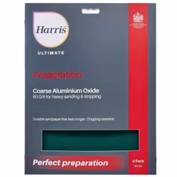 Harris Ultimate Preparation - Sand Paper - Coarse Aluminium Oxide 4Pk