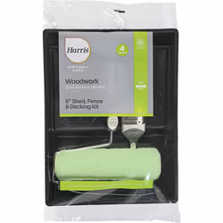 Harris 102032902 Exterior Roller Set 9in, Black/Green