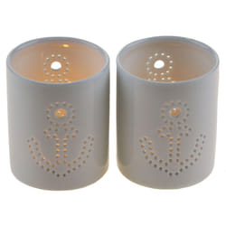 Anchor Nautical Votive Tea Light Candle Holders (Set of 2)