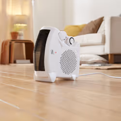 Neo White Electric Fan Heater 2000W Portable Floor or Upright