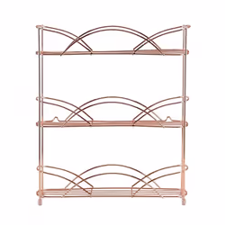 Copper Free Standing 3 Tier Table Top Spice Rack