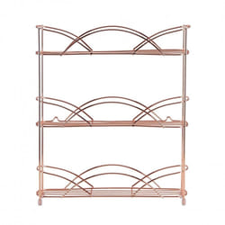 Copper Free Standing 3 Tier Table Top Spice Rack