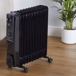 11 Fin Black Electric Oil Filled Radiator