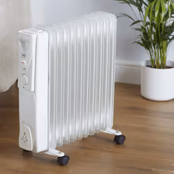 11 Fin White Electric Oil Filled Radiator