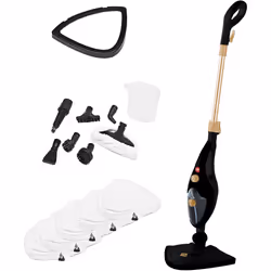 Black and Copper 10 in 1 1500W Hot Steam Mop Cleaner and Hand Steamer