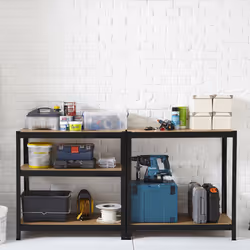 Neo 5 Tier Black Large Steel Garage Shelving Racking Storage Racks