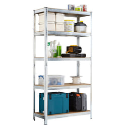 Neo 5 Tier Galvanised Large Steel Garage Shelving Racking Unit Storage Racks