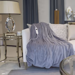 Neo Reversible Electric Heated Throw Over Blanket - Grey