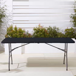 Neo Black Folding Picnic Table Portable 6FT