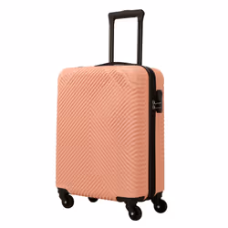 Neo 3 Piece Hard Shell Luggage Suitcase Set ABS Expandable Handle Lightweight Durable Trolley Travel with 360 Spinner Wheels Inbuilt Lock - Rose gold