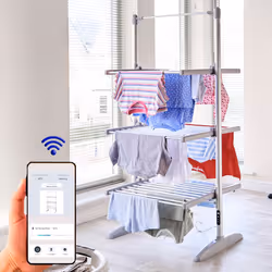 Neo Smart Wifi Indoor Electric 3 Tier Airer Folding Foldable Freestanding Laundry Clothes Portable Cloth Heat Heated Rack Dry ...