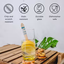 ââNeo 6x Multicolour 390ml Highball Glasses Tall Hi Ball Glass Water Gin Juice Cocktail Drinking Glassware Tumblers Set