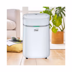 Neo 25L Per Day Dehumidifier with 6L Water Tank LED Control Panel Continuous Drainage Laundry Drying 24 Hour Timer Overflow P ...