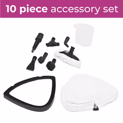 10 in 1 1500W Neo Hot Steam Mop Cleaner Floor Carpet Window Washer Hand Steamer With 2 Pads (Yellow and Black)