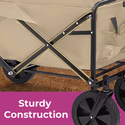 Neo Foldable Collapsible Garden Festival Cart - Natural