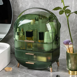 Neo Three Layer Cosmetic Makeup Vanity Beauty Storage Organiser Skincare Display Box Case Holder - Translucent Green